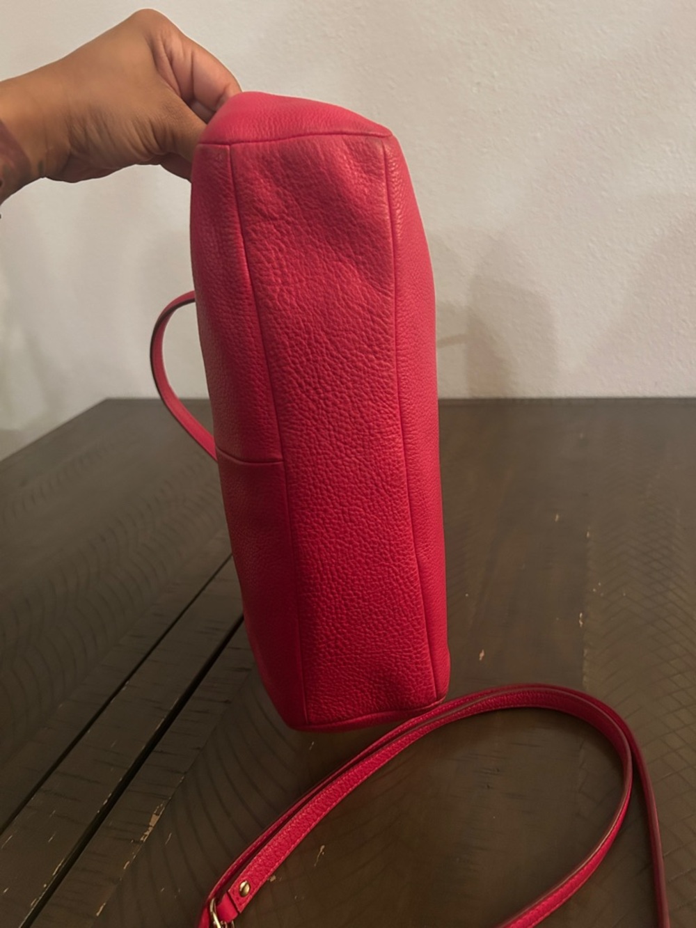 Coach Pink Pebbled Leather Kelsey Satchel No. A1580-F34493 - Picture 6 of 10